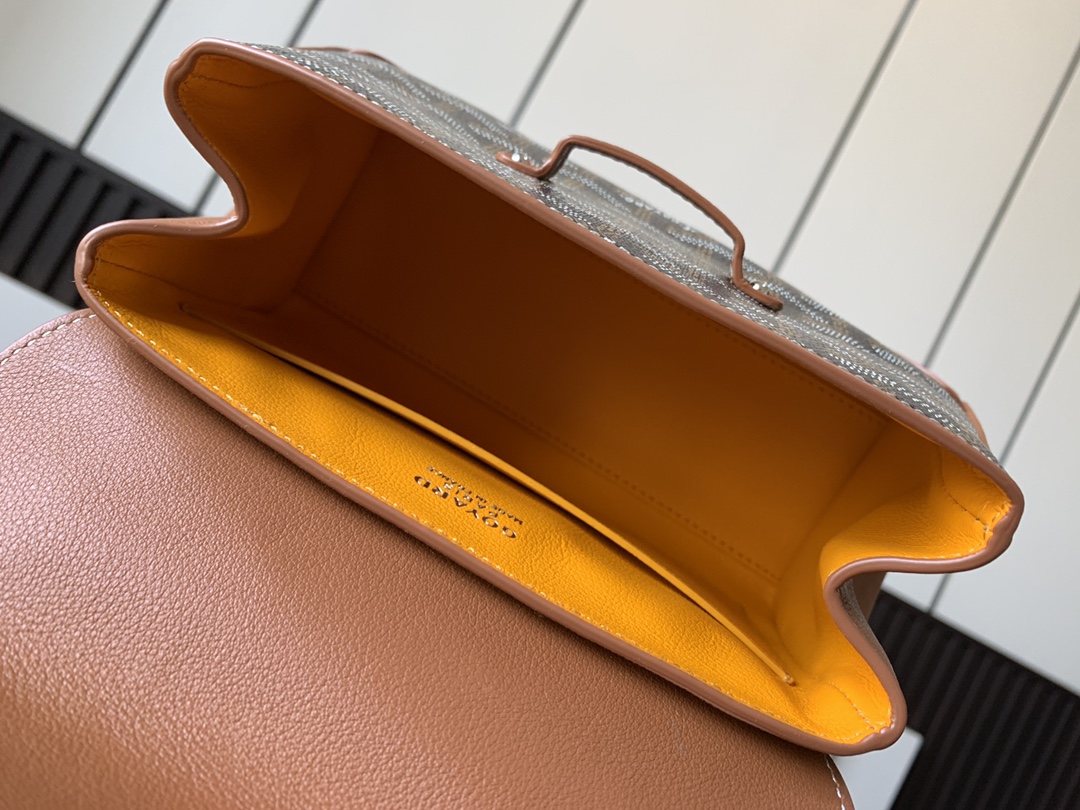 Goyard Brown Mini Goyardine Saigon Souple Cloth Cloth