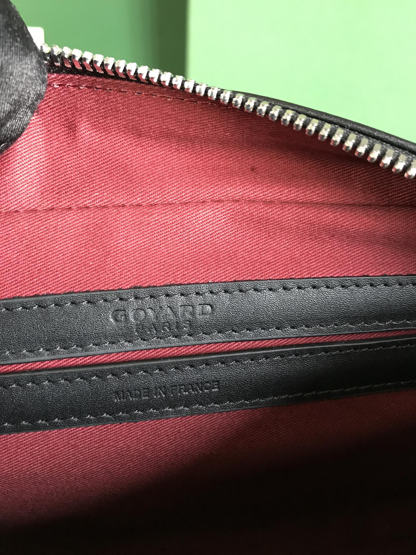 Goyard Cup Vert PM Shoulder Bag black Leather Cloth