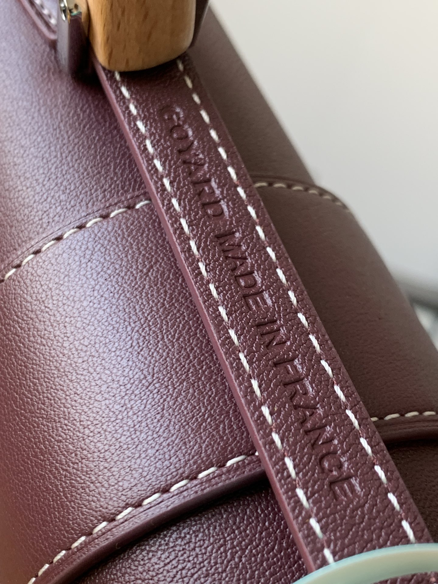 Goyard Saigon Souple Mini Burgundy Goyardine Palladium