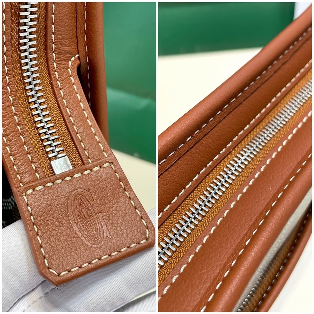 Goyard Jouvence MM Washbag Brown Clutch