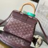 Goyard Saigon Souple Mini Burgundy Goyardine Palladium