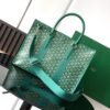 GOYARD Goyardine Calfskin Morvan Document Case green