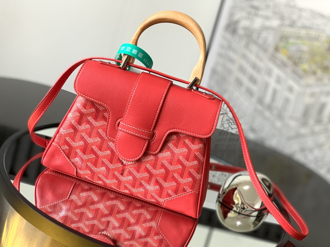 GOYARD Goyardine Saigon Mini Red 1163517