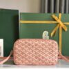 Goyard Cup Vert PM Shoulder Bag pink Leather Cloth