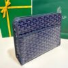 Goyard Jouvence Toiletry Pouch Goyardine GM Blue in Coated