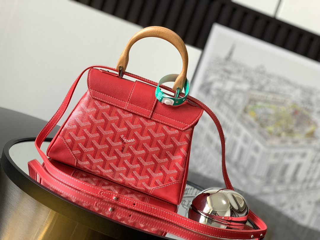 GOYARD Goyardine Saigon Mini Red 1163517