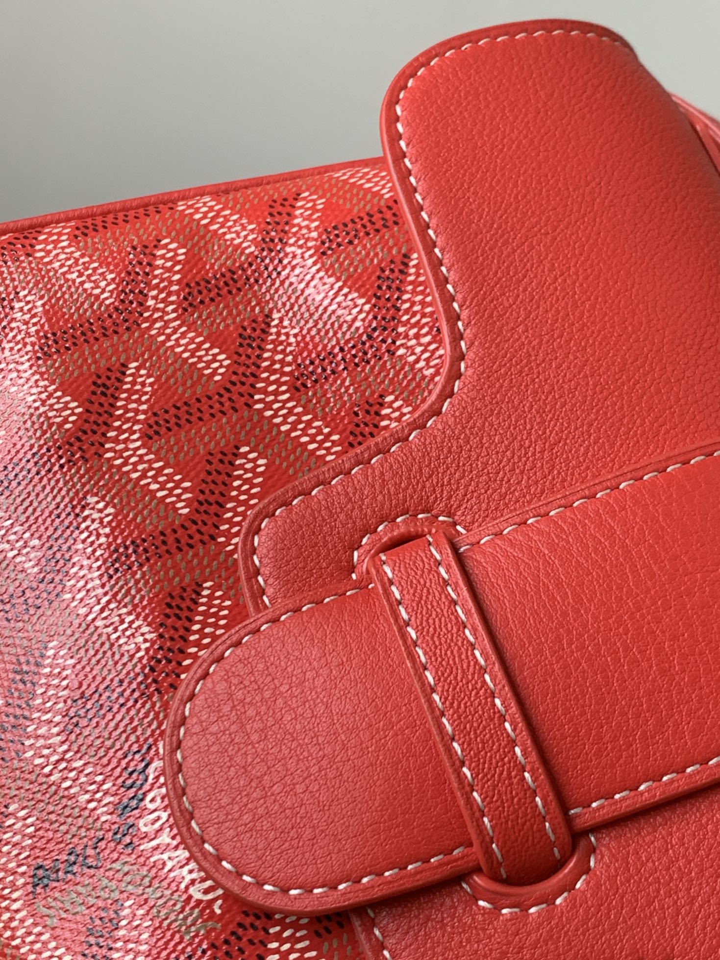 GOYARD Goyardine Saigon Mini Red 1163517