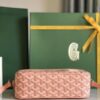 Goyard Cup Vert PM Shoulder Bag pink Leather Cloth