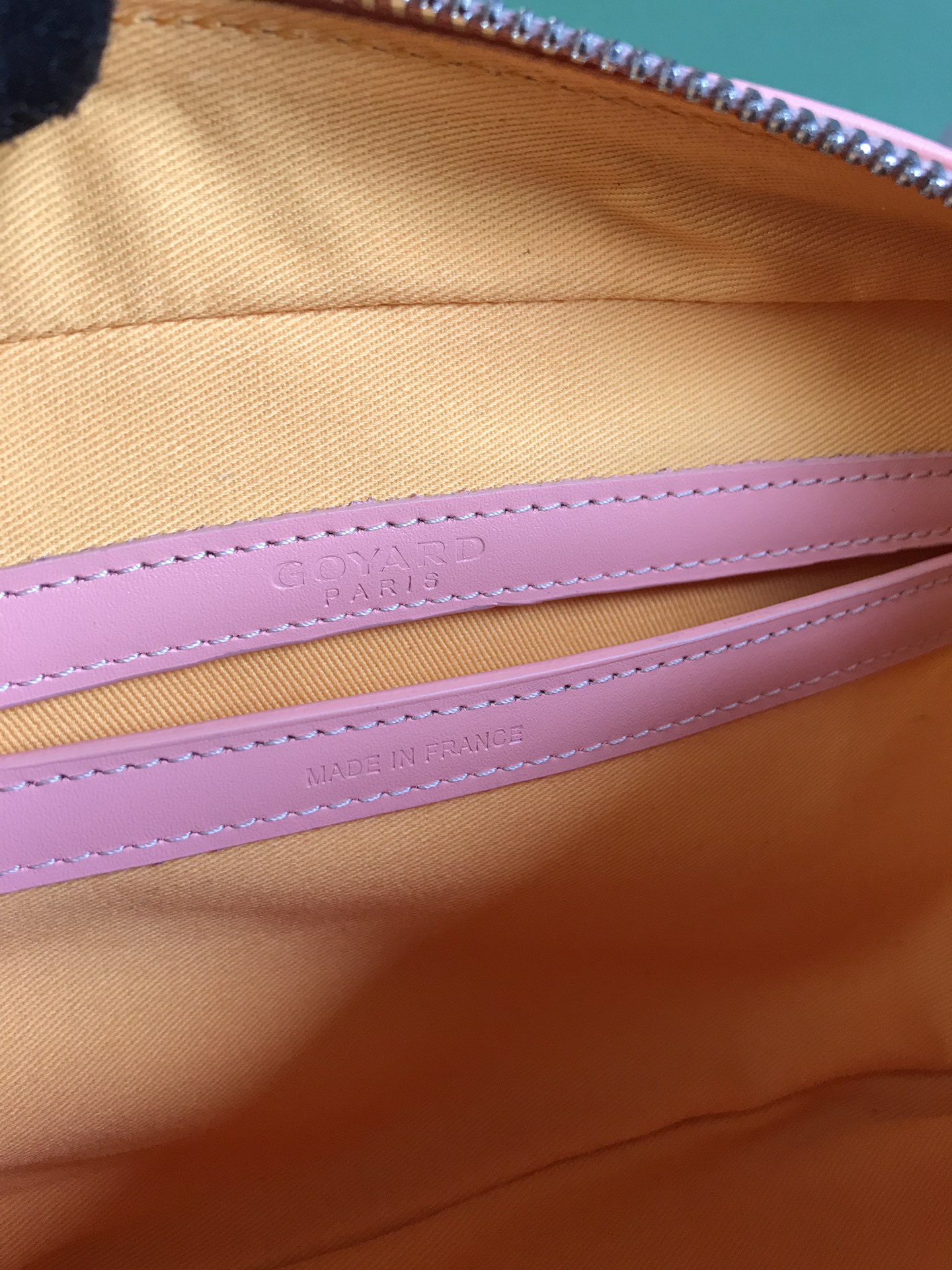 Goyard Cup Vert PM Shoulder Bag pink Leather Cloth