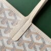 Goyard White Goyardine Coated Canvas and Leather Saint Louis
