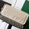 Goyard White Goyardine Coated Canvas and Leather Saint Louis