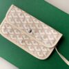 Goyard White Goyardine Coated Canvas and Leather Saint Louis