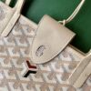 Goyard White Goyardine Coated Canvas and Leather Saint Louis