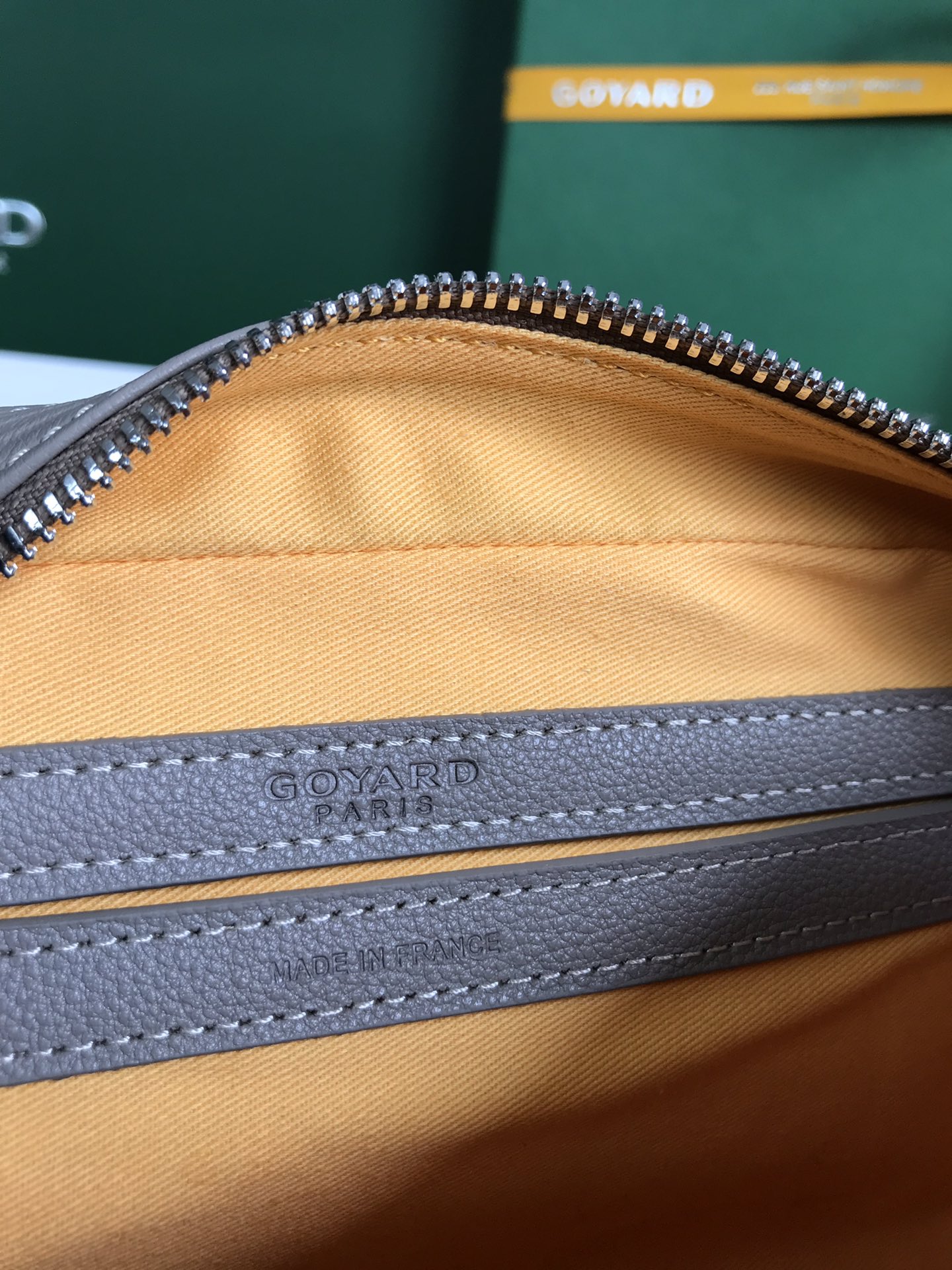 Goyard Cup Vert PM Shoulder Bag brown Leather Cloth