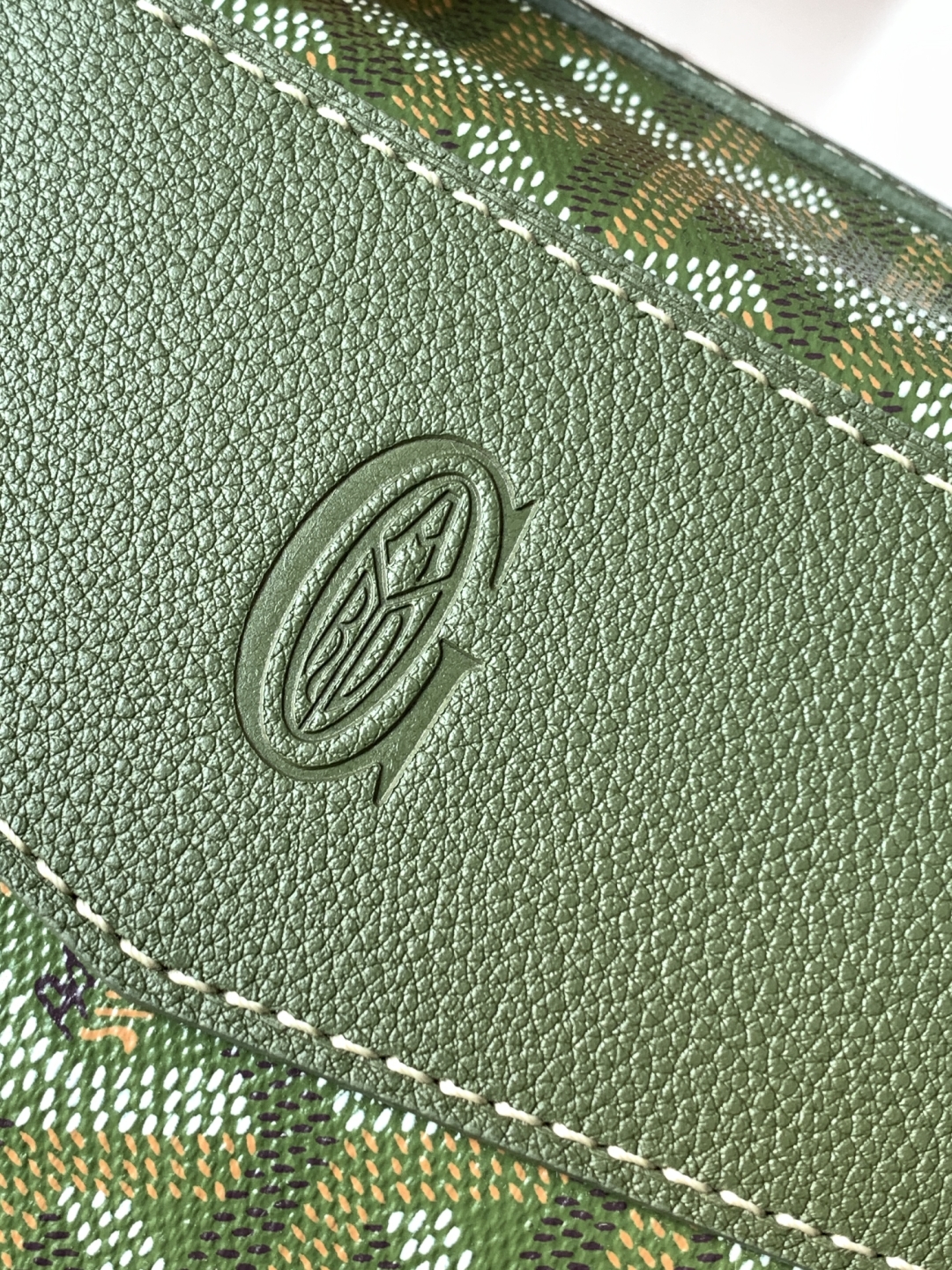 GOYARD Goyardine Calfskin Cisalpin MM Backpack Khaki