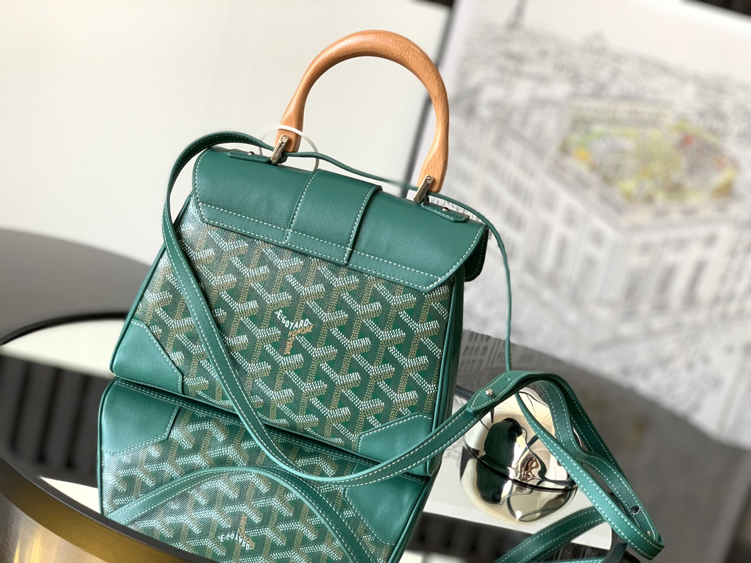 Goyard Goyardine Saigon Souple Mini - green Handle