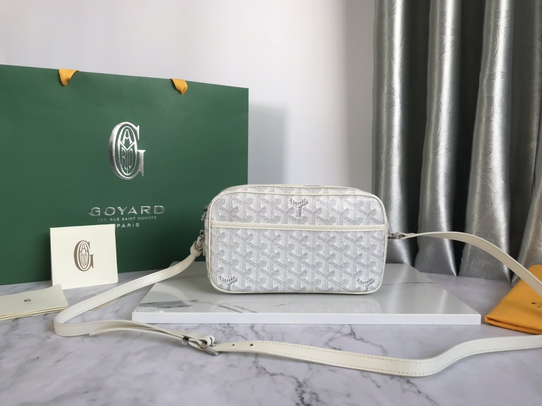 Goyard Cap Vert Bag Coated Canvas White 722684