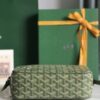 Goyard Cup Vert PM Shoulder Bag green Leather Cloth