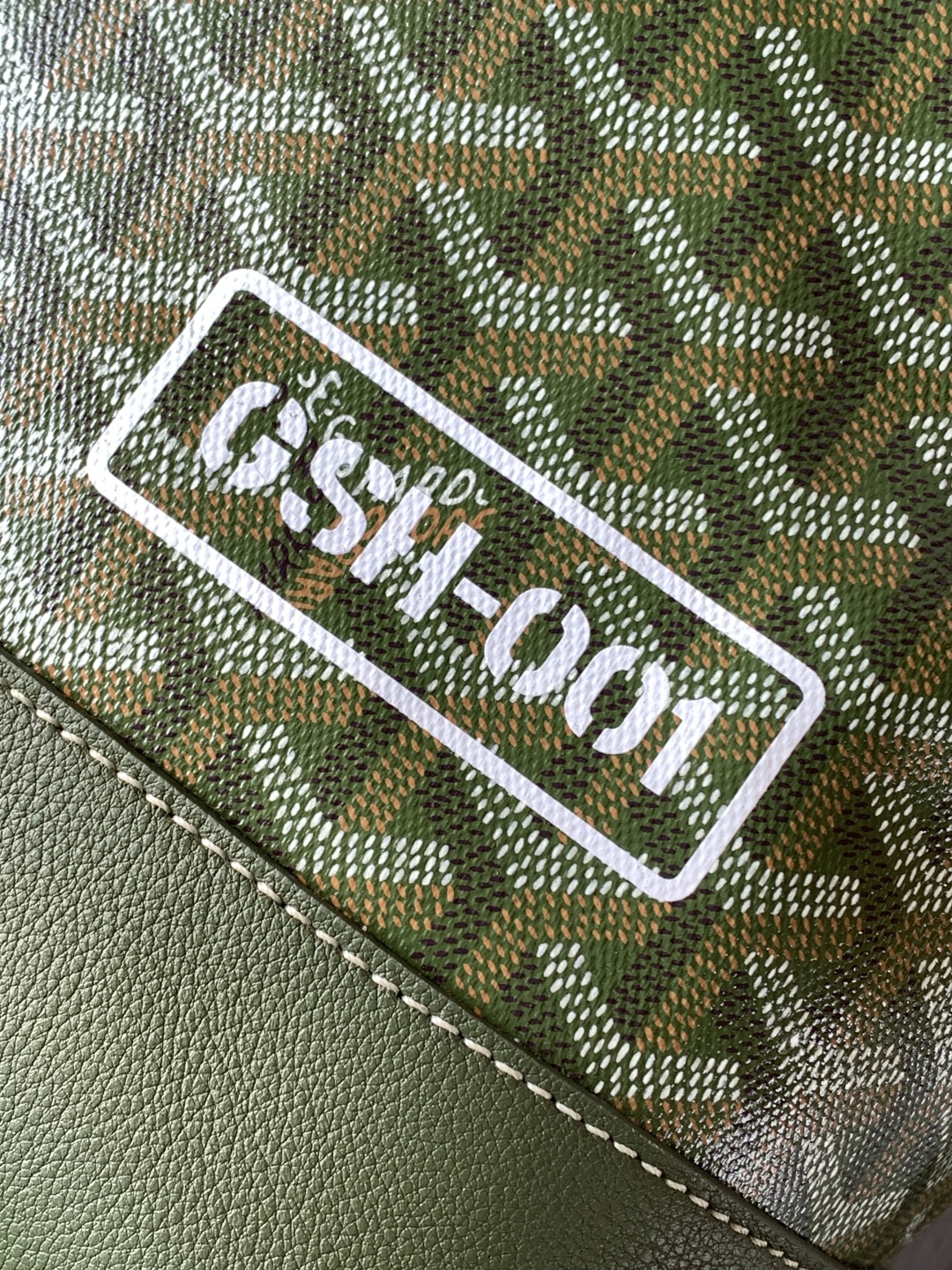 GOYARD Goyardine Calfskin Cisalpin MM Backpack Khaki