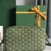 Goyard Cup Vert PM Shoulder Bag green Leather Cloth