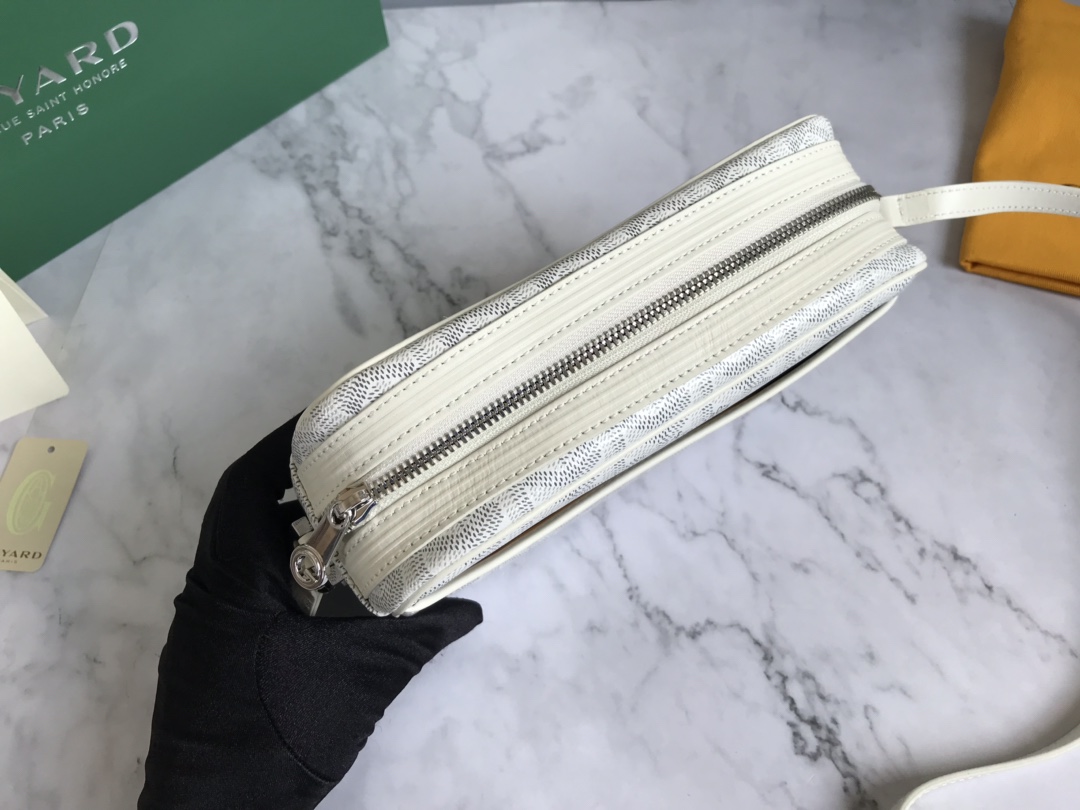 Goyard Cap Vert Bag Coated Canvas White 722684
