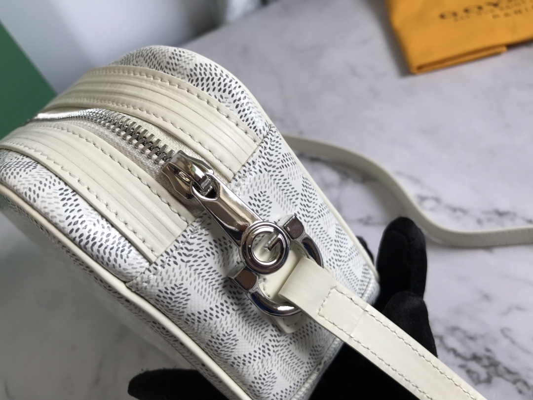 Goyard Cap Vert Bag Coated Canvas White 722684