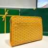 Goyard Jouvence Toiletry Pouch Goyardine GM yellow in Coated