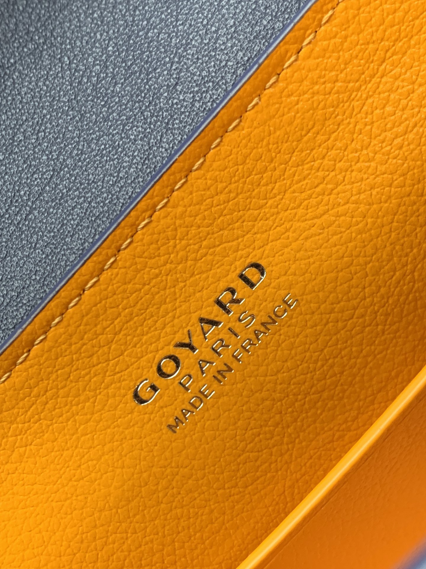 Goyard Blue Mini Goyardine Saigon Souple Dark blue Pony-