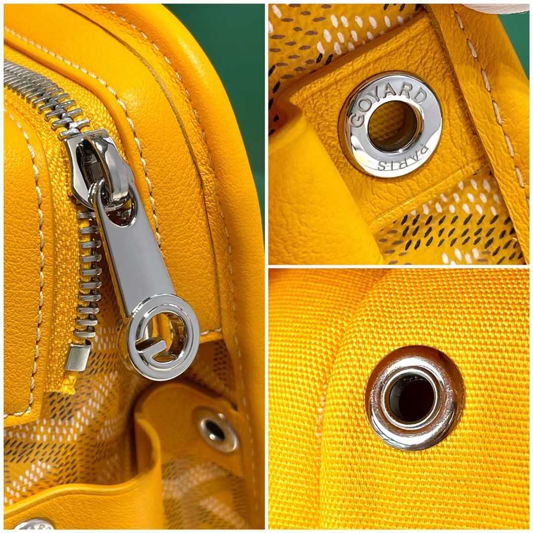 Goyard Jouvence Toiletry Pouch Goyardine GM yellow in Coated
