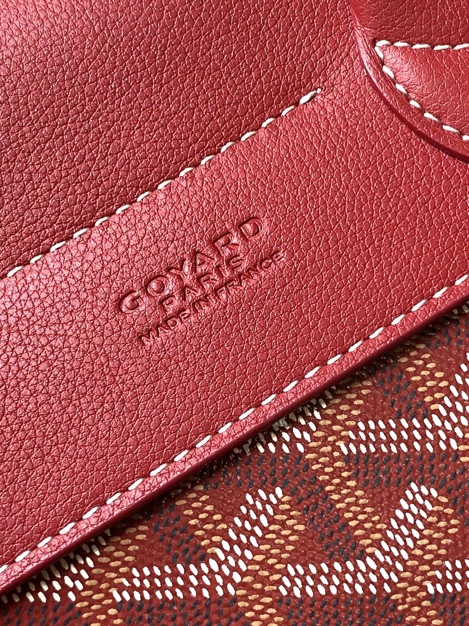 GOYARD Goyardine Calfskin Mini Alpin Backpack Red 138375