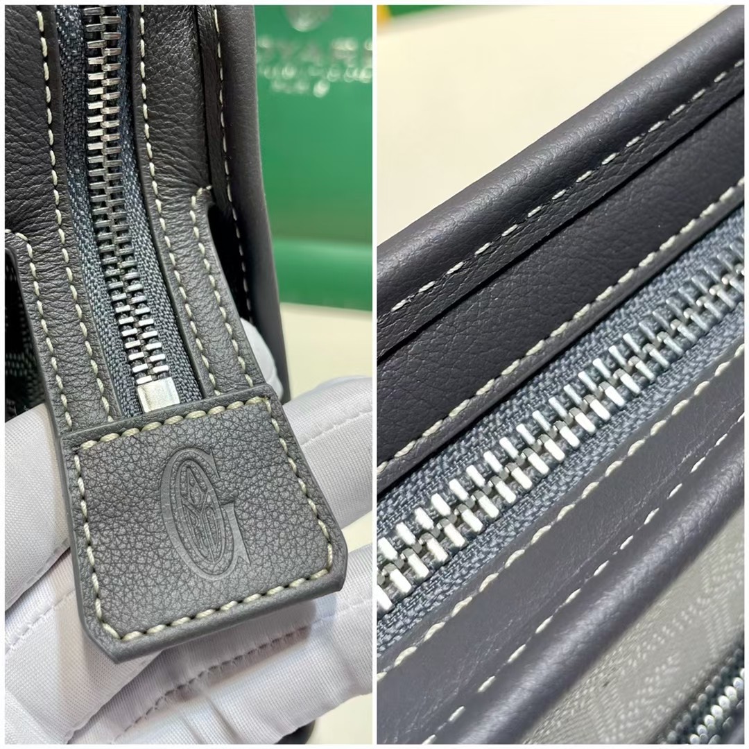 Unisex Goyard Jouvence MM Toiletry Bag Grey N-QL Brands In stock