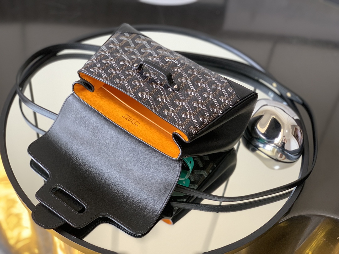 Goyard Saigon Souple Mini Bag Black Goyardine Canvas ...