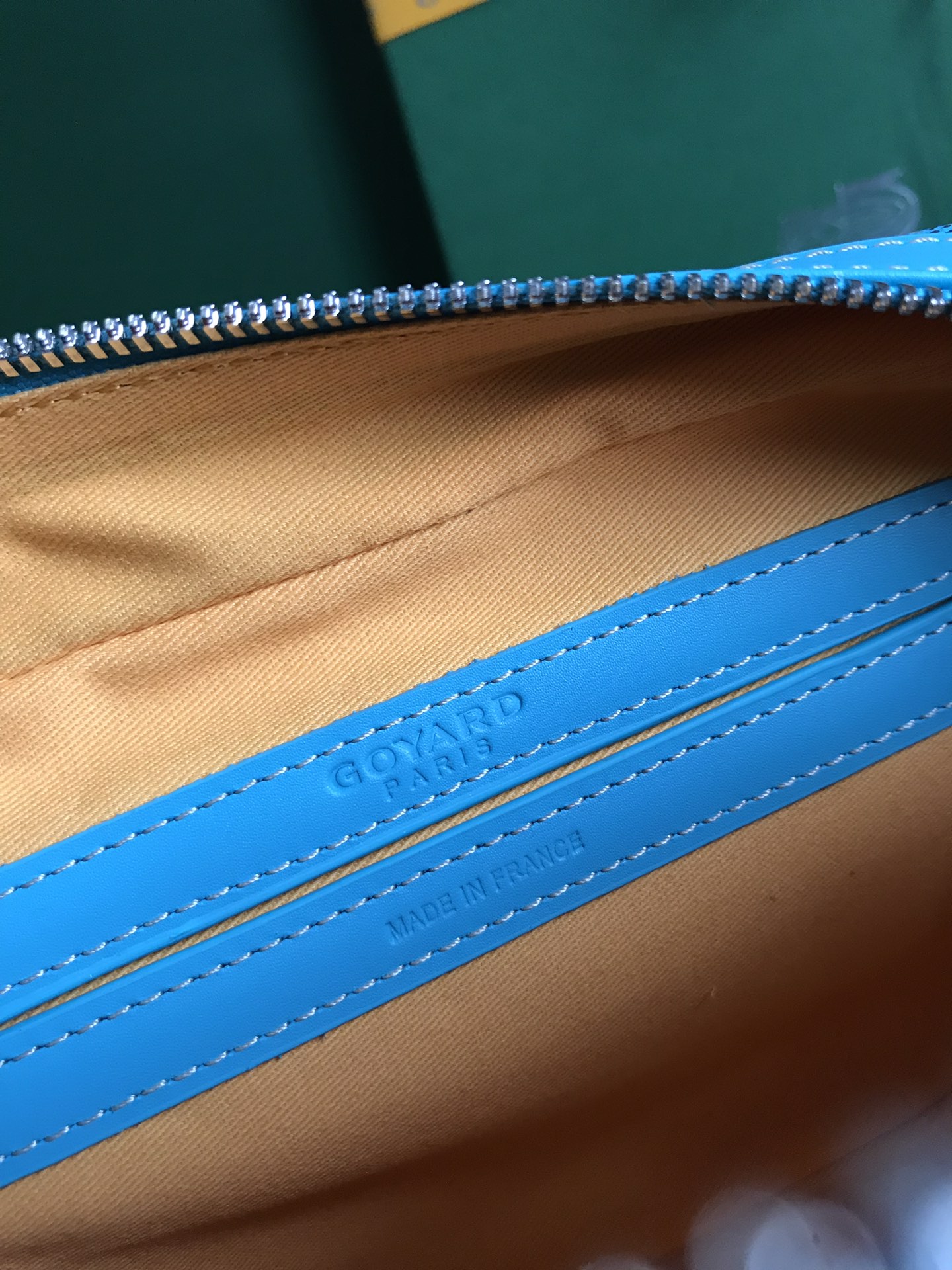 Cap vert cloth handbag Goyard blue sky in Cloth - 51067715
