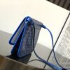 Goyard blue Goyardine Canvas Plumet Pocket Wallet |