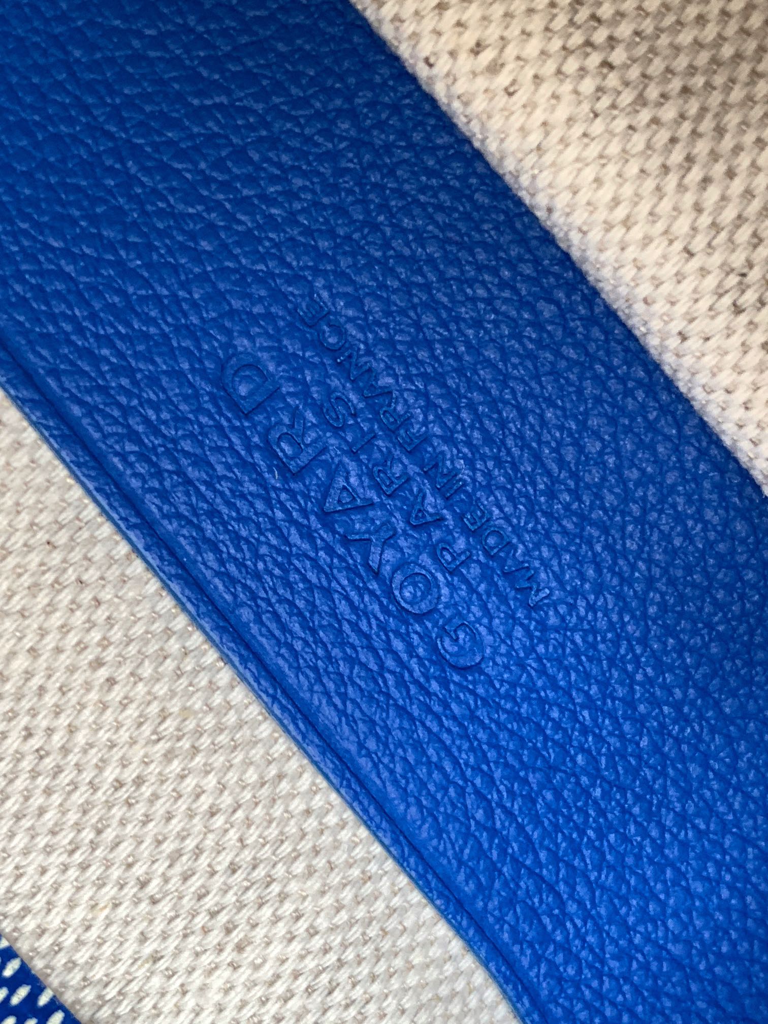 Goyard blue Goyardine Canvas Plumet Pocket Wallet |