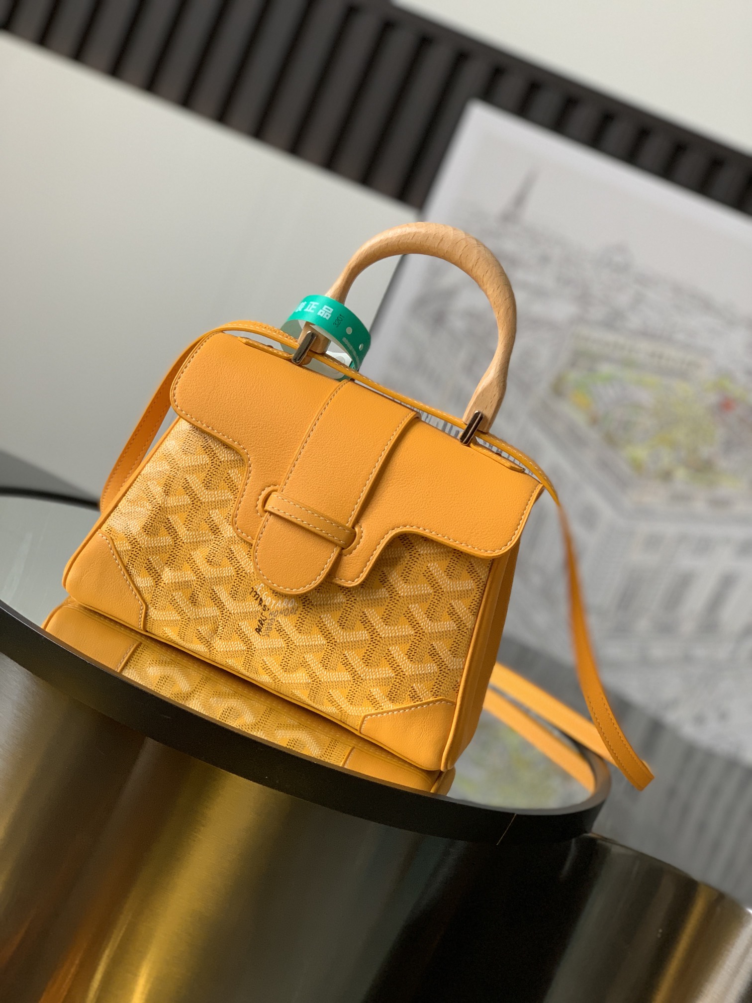 Goyard Yellow Mini Goyardine Saigon Souple Cloth Cloth