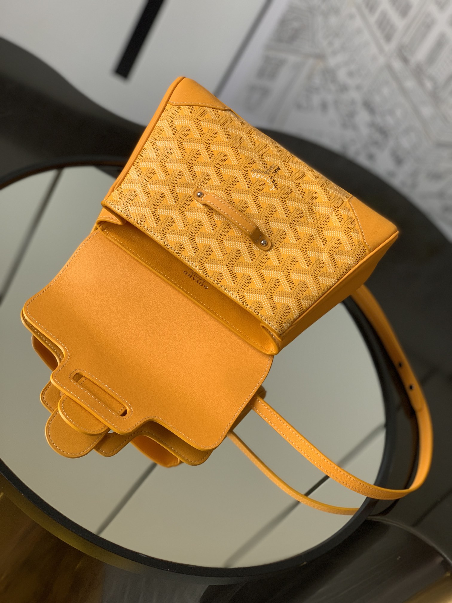 Goyard Yellow Mini Goyardine Saigon Souple Cloth Cloth