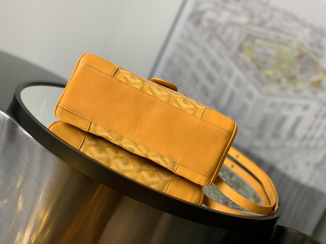 Goyard Yellow Mini Goyardine Saigon Souple Cloth Cloth