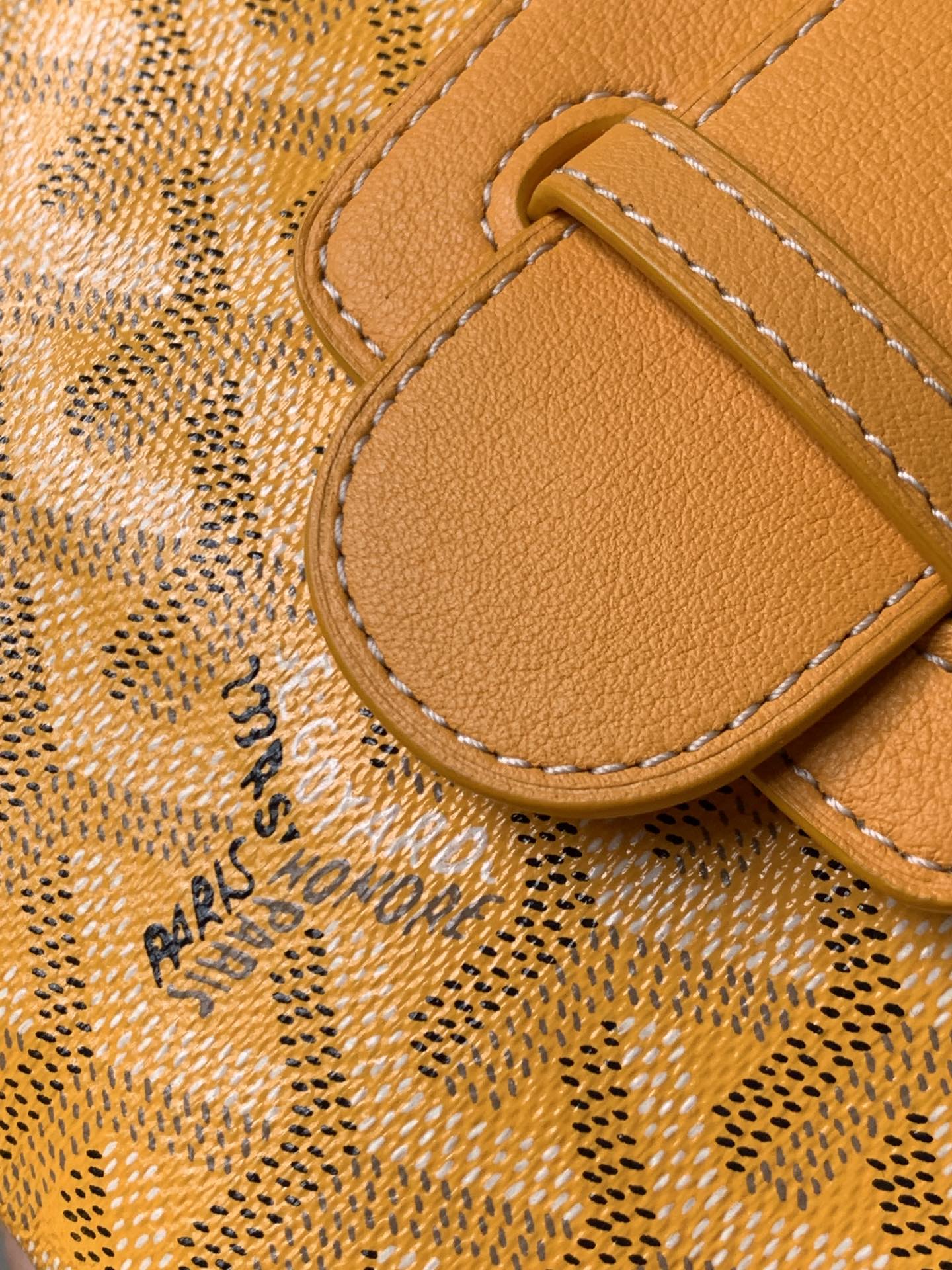 Goyard Yellow Mini Goyardine Saigon Souple Cloth Cloth