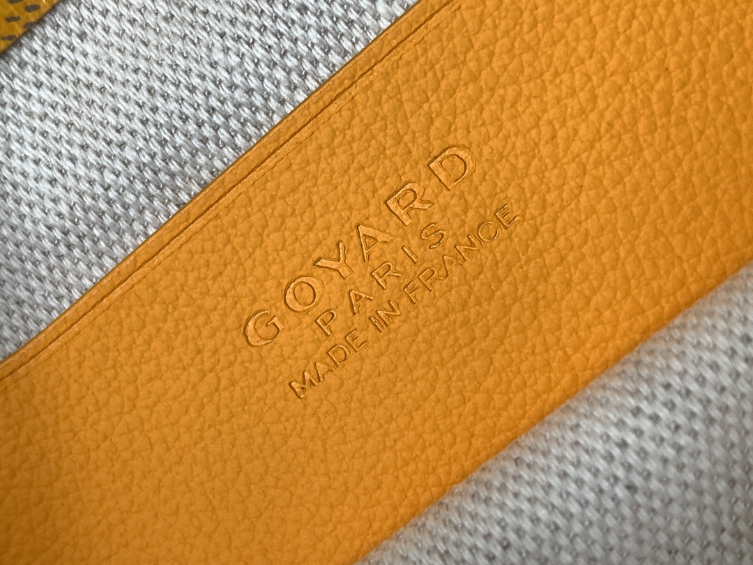 Goyard yellow Goyardine Canvas Plumet Pocket Wallet |