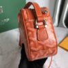 Goyard Cup Vert PM Shoulder Bag orange Leather Cloth