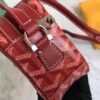 MATIGNON Goyard Cap Vert Bag Coated Canvas Red 1555281
