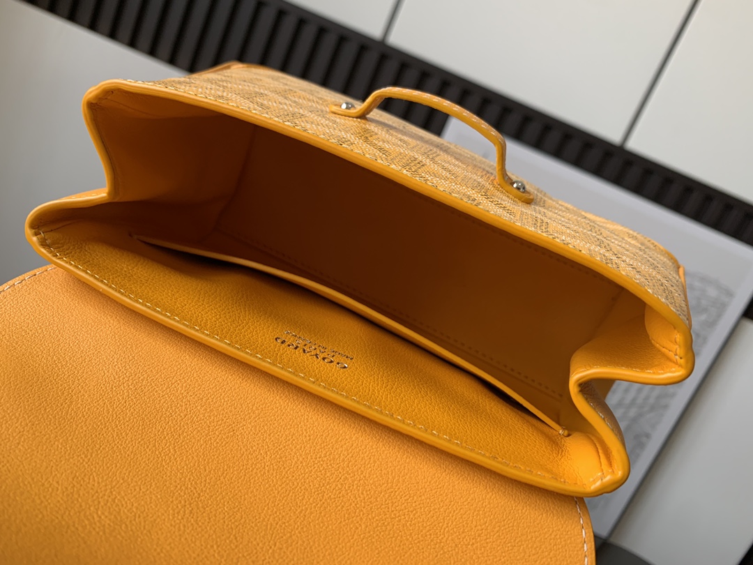 Goyard Yellow Mini Goyardine Saigon Souple Cloth Cloth
