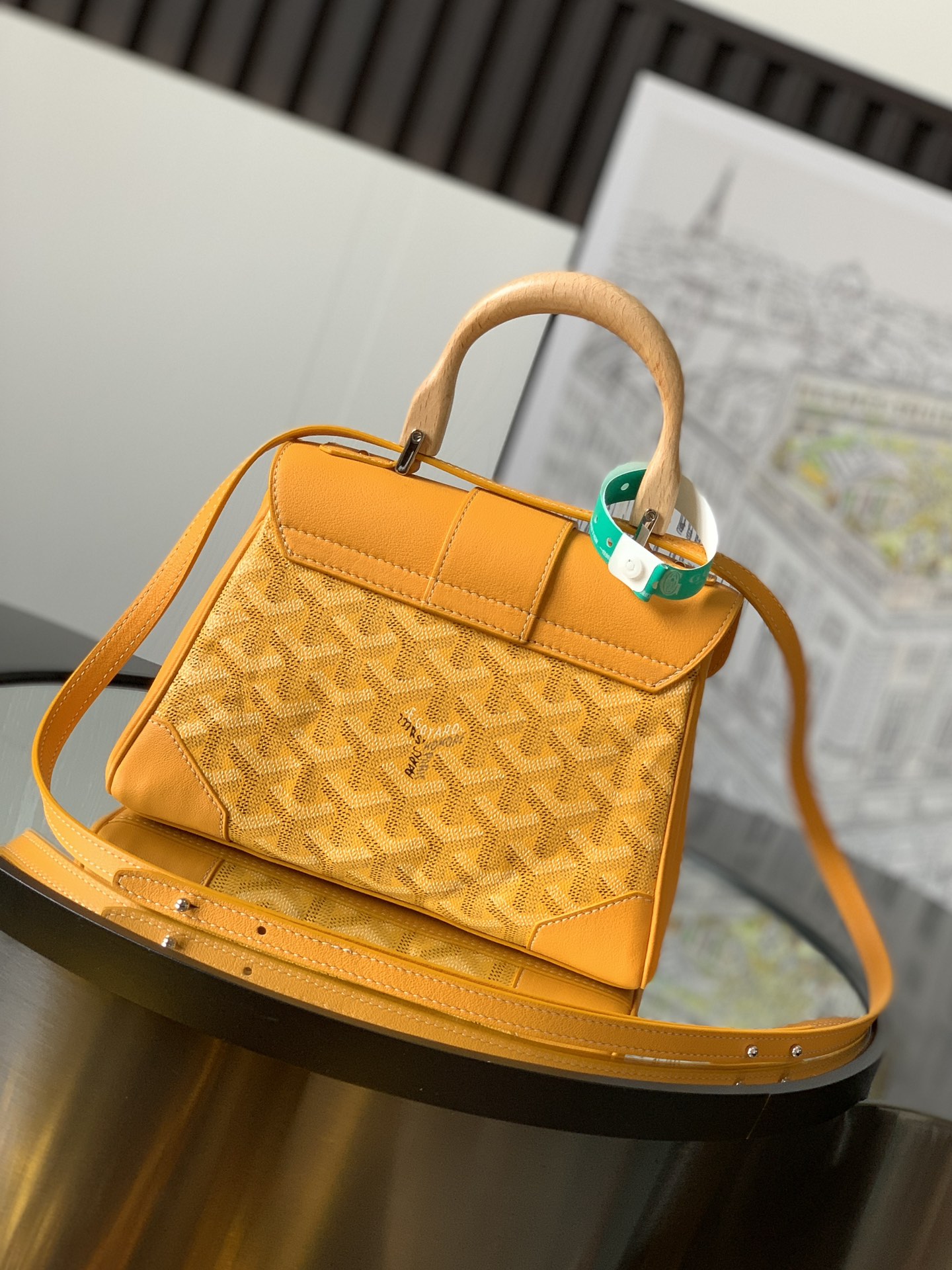 Goyard Yellow Mini Goyardine Saigon Souple Cloth Cloth