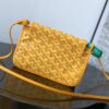 Goyard yellow Goyardine Canvas Plumet Pocket Wallet |