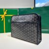 Goyard Jouvence Toiletry Pouch Goyardine GM Black in Coated