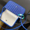 GOYARD Goyardine Plumet Wallet Clutch blue1051581