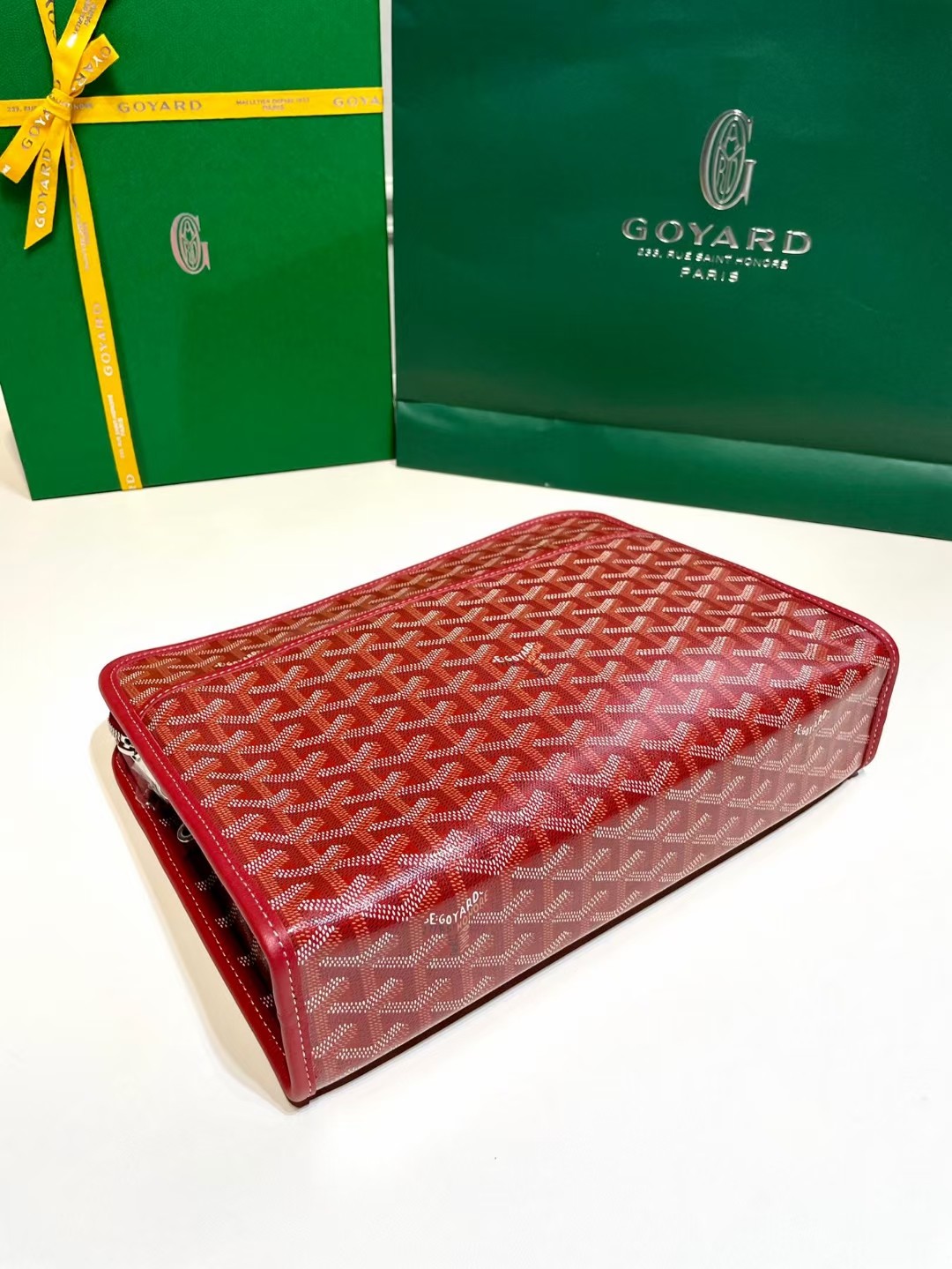 Goyard Jouvence Toiletry Holding Bag - red Goyard Jouvence GM Toi