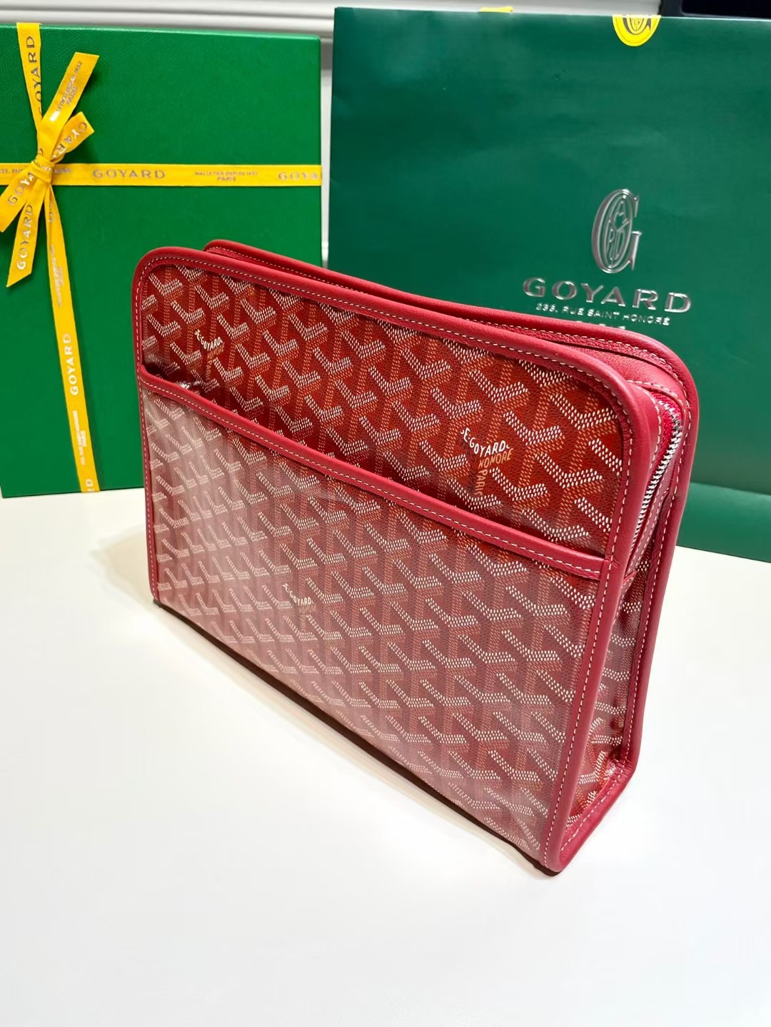 Goyard Jouvence Toiletry Holding Bag - red Goyard Jouvence GM Toi