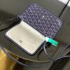 Goyard blue navy Goyardine Canvas Plumet Pocket Wallet |